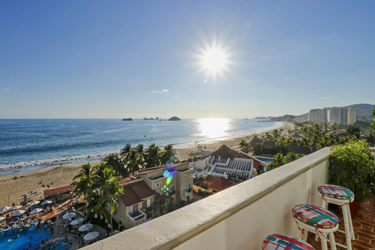 Vista hacia el oeste desde la terraza